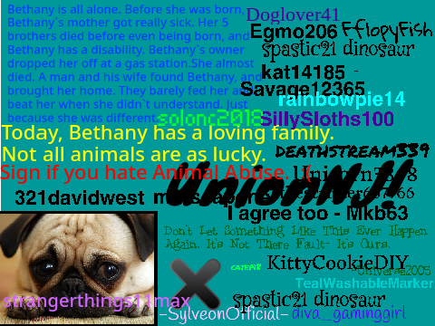 Sign If You Hate Animal Abuse! Remix... :'( PLZ remix remix remix remix remix