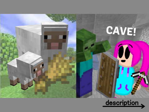 NoobCraft Ep. 4 | Luring Sheep & finding a cave