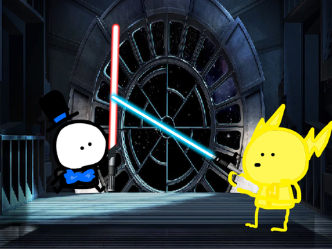 Add yourself with lightsaber remix