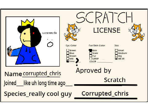 My license yes