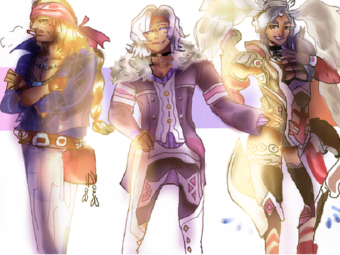 Trinity Fanart (Xenoblade Chronicles)