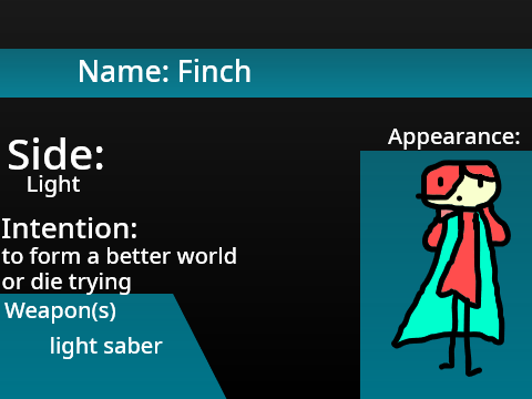 Forcible Takeover (Character application) Finch