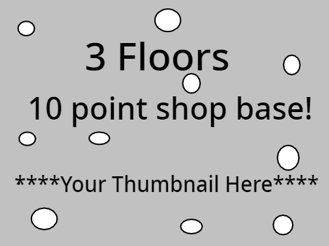 ~GREAT QUALITY~ 10 Point 3 Floor Shop Base