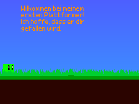 Mein erster Plattformer!