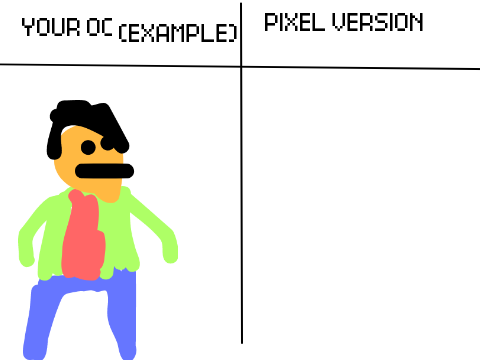 Your OC as a Pixel Character!! remix