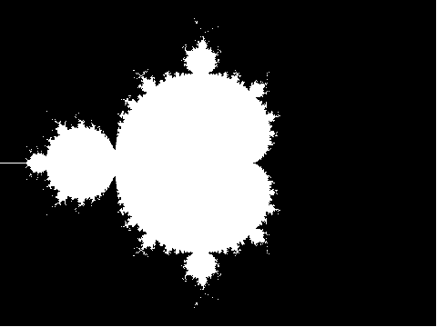 18 blocks - Codegolf challenge: Mandelbrot Set
