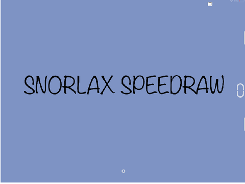 SNORLAX SPEEDRAW
