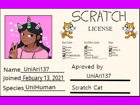 My Scratch License 