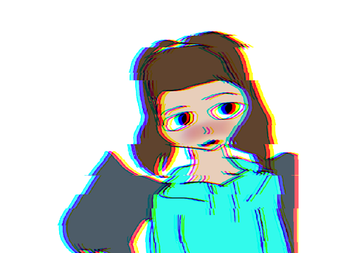Glitching blu a small animation