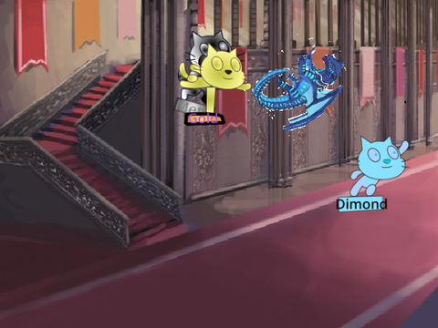 In the hall of the SCRATCH CAT...