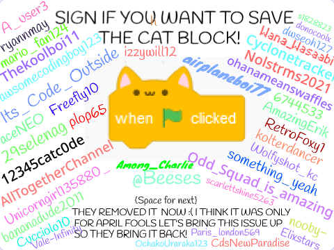 SIGN THIS IF YOU WANT TO SAVE THE CATBLOCK! remix