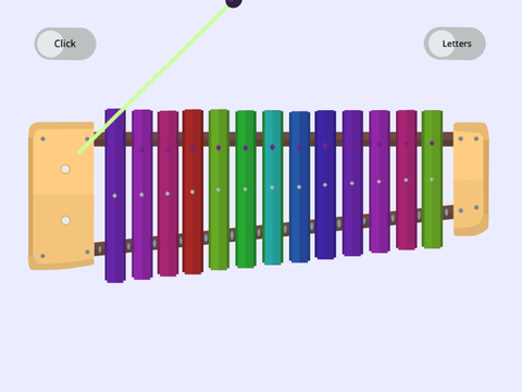 Interactive Xylophone but it’s r a i n b o w
