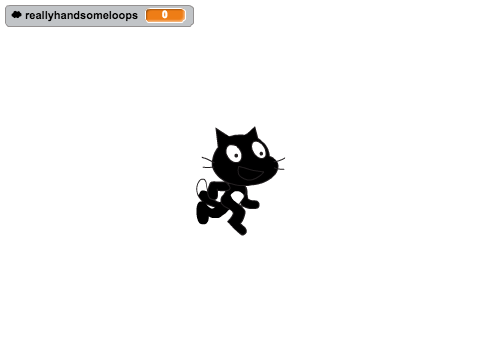 Scratch Cat is now a shadowy mess.