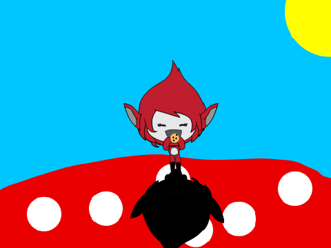 giga eating a cookie