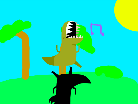 singing t.rex