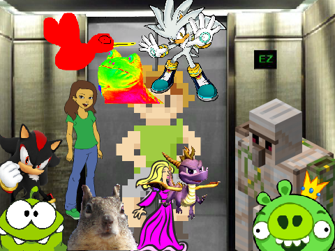 add your self in the elevator remix (x6) remix