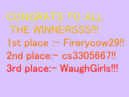 Winners of pfp contest!!