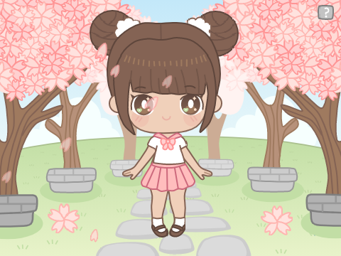 Spring School Dress Up just with 2 flowers