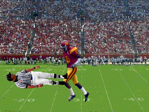 mad football player