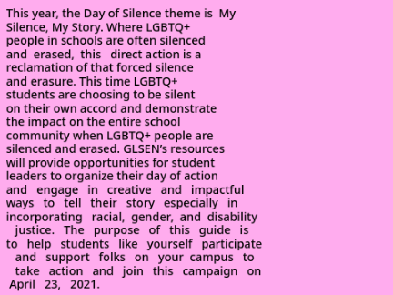 What is Day of Silence?