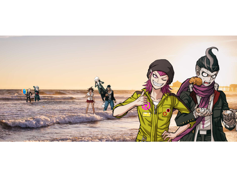 beach scene