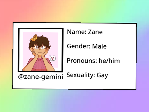 ♡ Pride High Student Info Card ♡