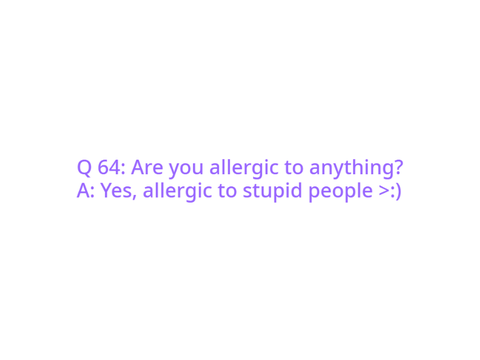 64 random questions! remix