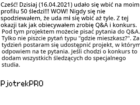 Q&A + konkurs na 50 śledzi!!!