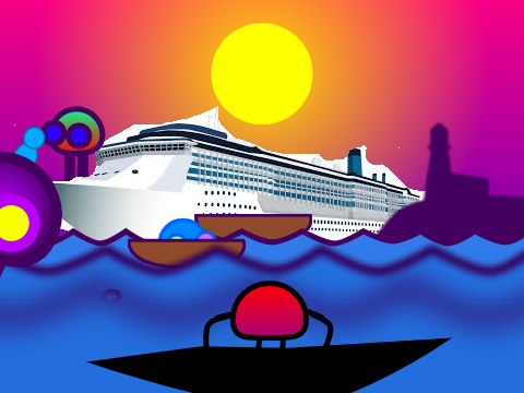 Mango goes out boatin' with 5 buddies