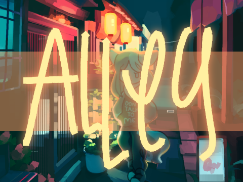 RAINY ALLEY - Background practice