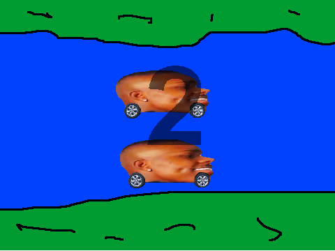 Dababy Car Swimming Race