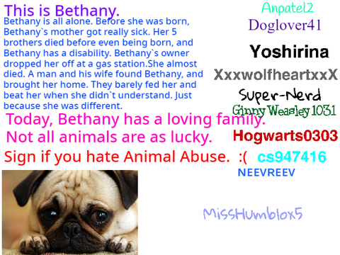 Sign If You Hate Animal Abuse remix remix remix remix remix