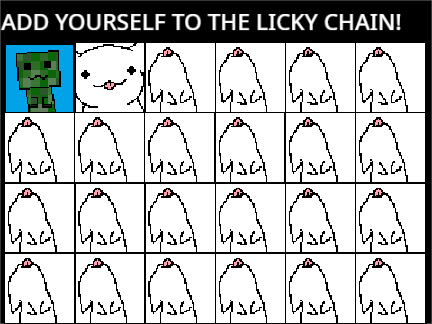 Add Yourself to the Licky Chain! and has a creeper