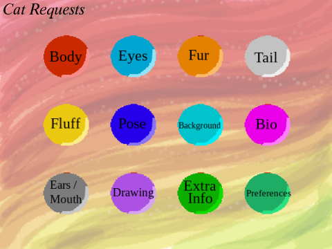 =+~ Cat Drawing Request Sheet! ~+= 