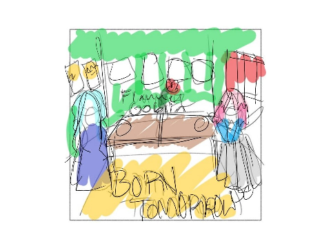 Flannel_Goblin 1 Minute Album Cover Draw (Born Tomorrow)