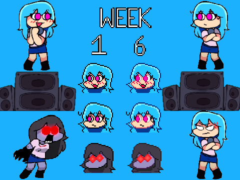 Sky FNF (Mod) Sprites Showcase + Music