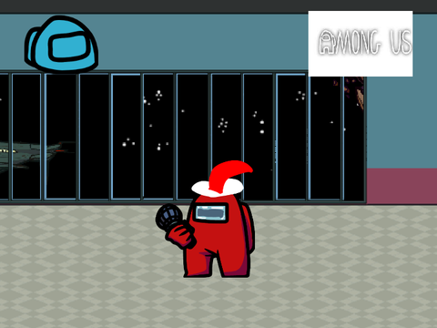 Mini crewmate Christmas thief!