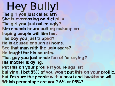 Hey Bully! Look over here!