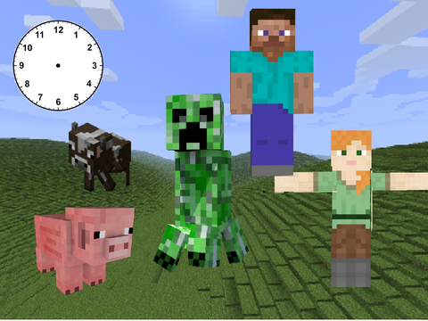 Time with Minecraft Template