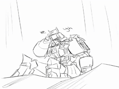 Megatron falls down the cliff ^_^