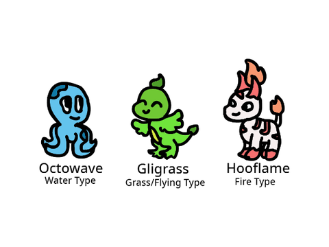 Fakemon Starters!
