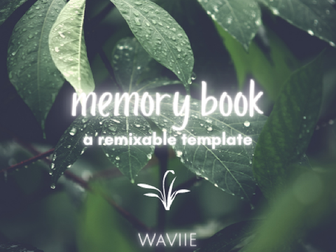 ○ memory book template ⚘