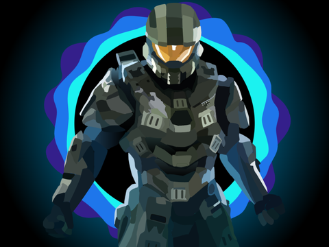 Halo Master Chief Blockshade