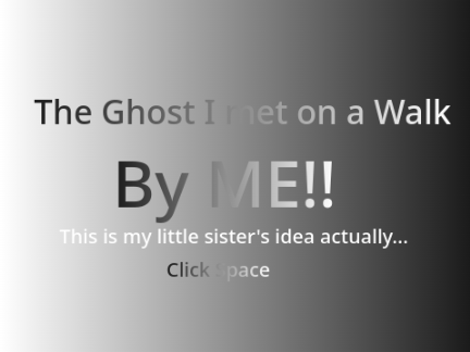 The ghost I met on a walk