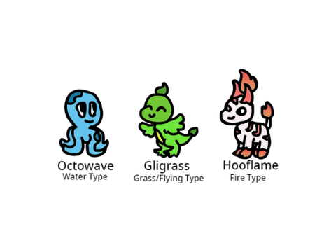 Fakemon Starters Evolved
