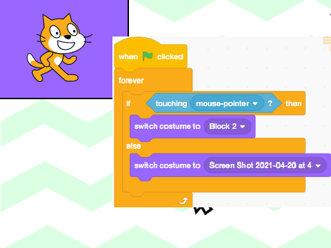 How to code a button to change costumes