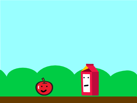 Milk and apple game
