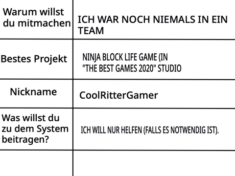 Bewerbungs-Unterlagen SOS COOL