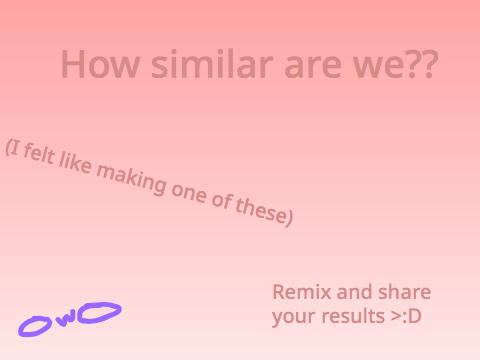 How similar are we?? remix