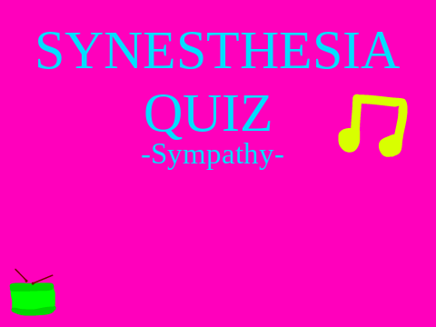 Synesthesia - quiz